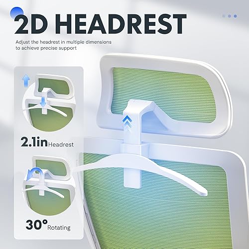 Miniatura 7 de FLEXISPOT Silla de oficina ergonómica clásica con respaldo alto, silla giratoria para computadora, sillas de escritorio ejecutivas, con soporte