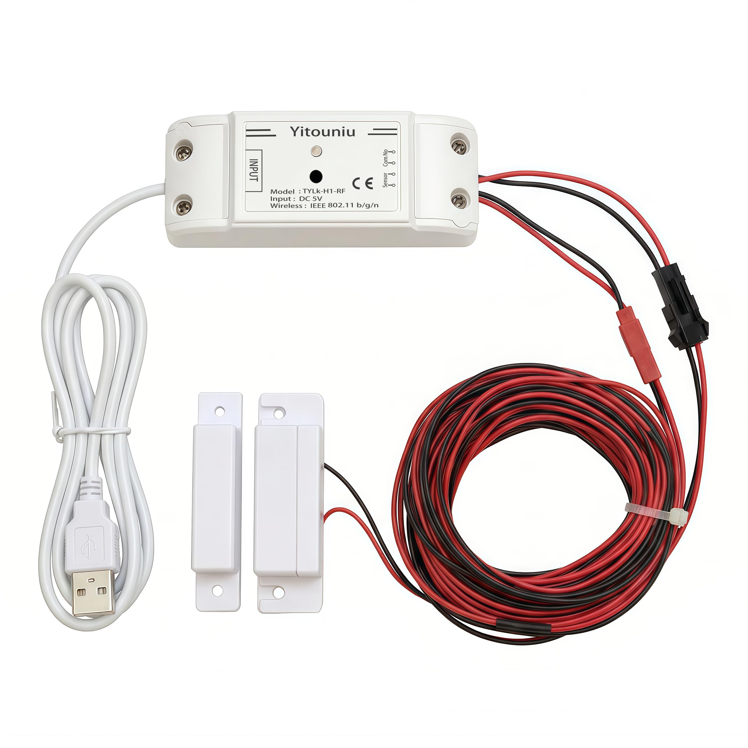 Yitouniu Tuya Smart WiFi 5V garage door opener controller Garage Open Close Monitor,wireless APP Remote Control Magnetic Door sensor,Compatible with Alexa Echo Google Home-image-11