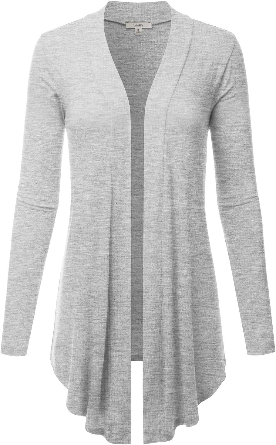 LALABEE Women's Draped Open-Front Long Sleeve Light Weight Cardigan (S~3XL)