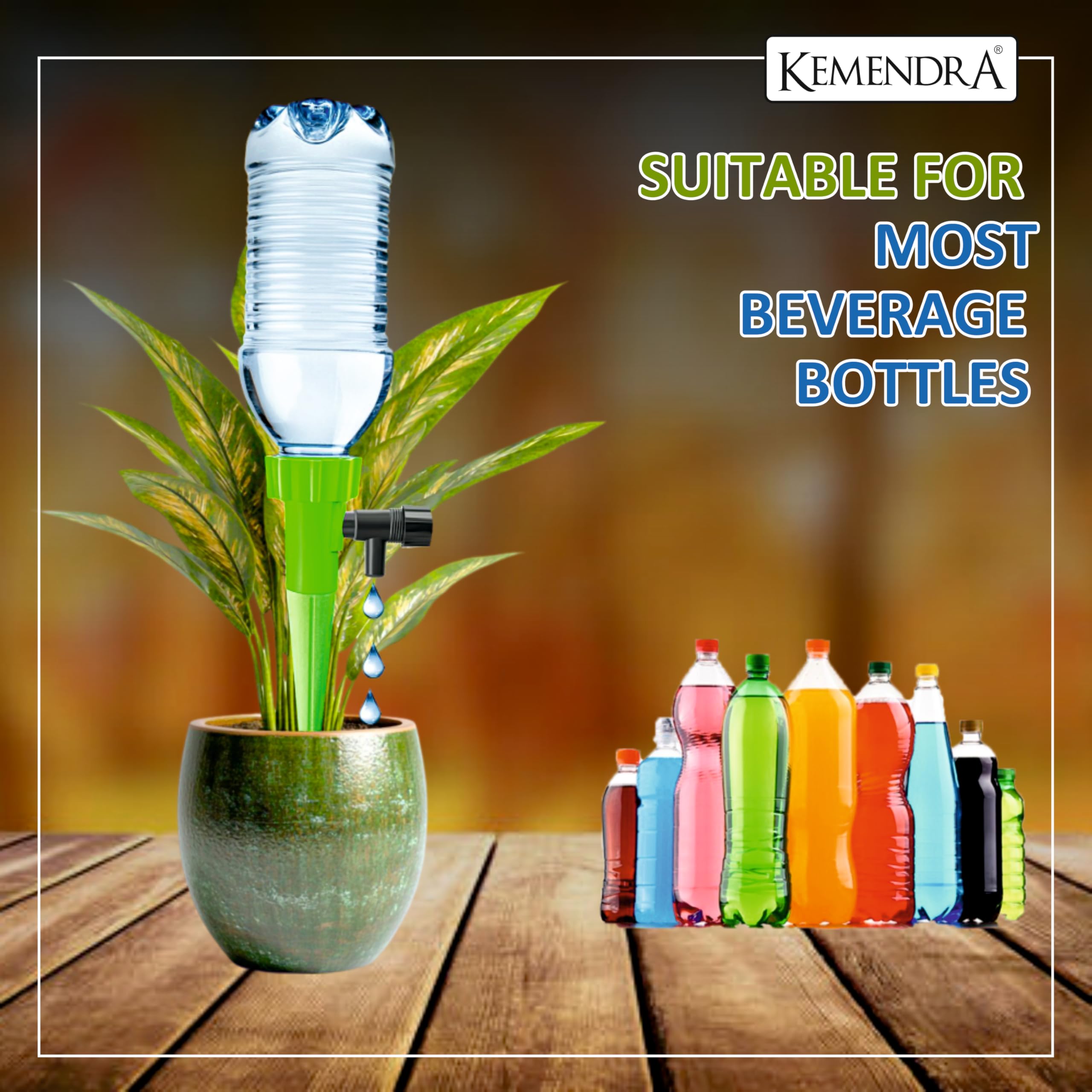 Kemendra® Drip Irrigation kit for Home Garden plants, Self-Watering Spikes Plants, Automatic Water Devices For Plant with Slow Release Control Tap Drip Irrigation (Pack - 5) - Image 7 thumbnail
