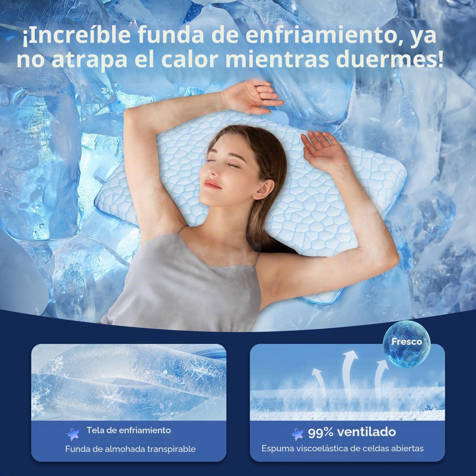 SUPA MODERN Almohada Cama ultrafina y plana para dormir, almohada de espuma viscoelástica de 2,25 pulgadas de altura, almohada ultrafina, de perfil bajo, para dormir de Stomach Back Sleeper