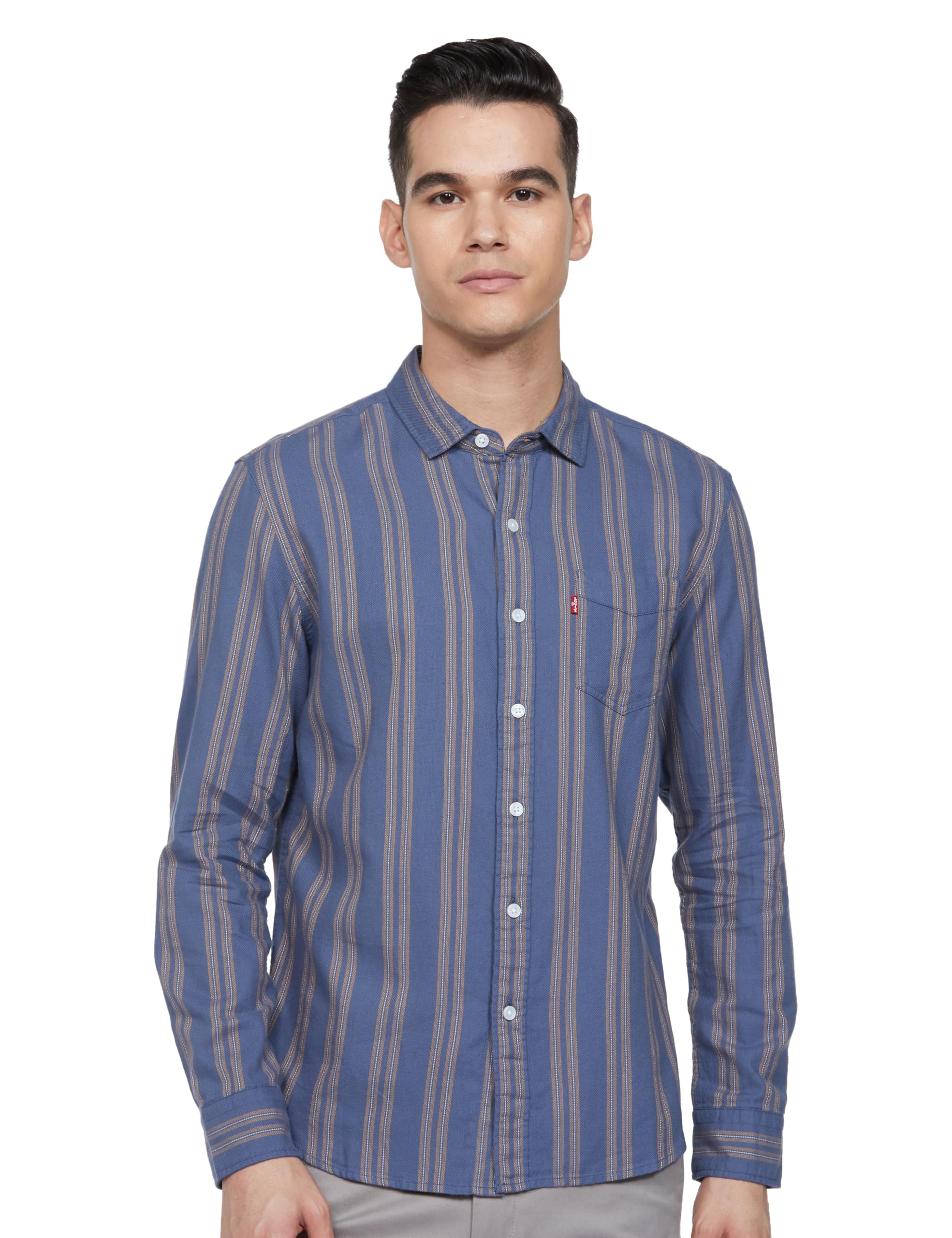 levi's Men's Striped Slim Fit Shirt-picture-11
