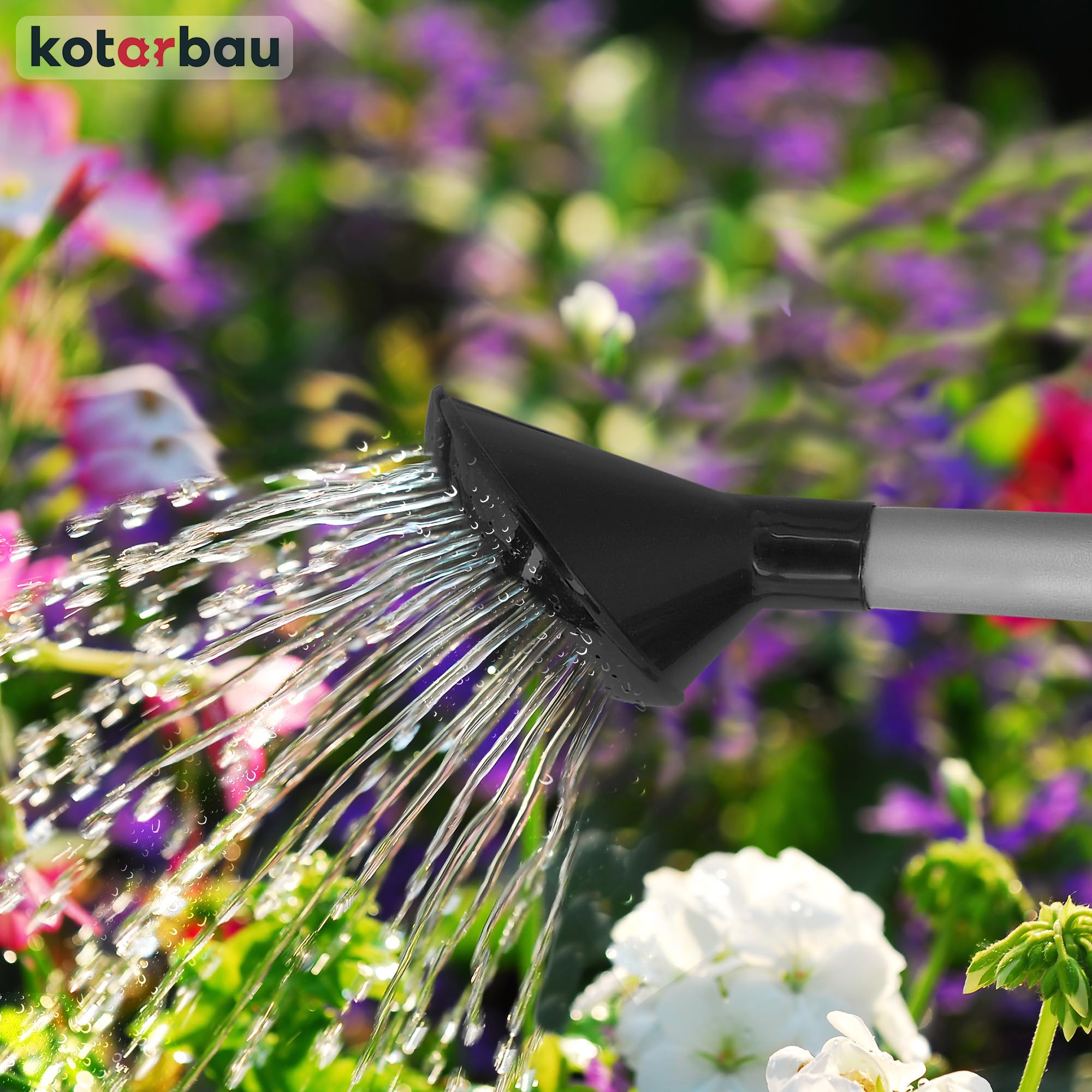 Arrosoir Plastique 5L KOTARBAU Avec Pommeau - Pour Plantes Intérieur/Extérieur, Design Compact