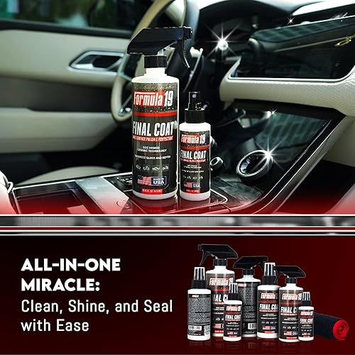 Miniatura 5 de Formula 19 Spray de dióxido de silicio de cerámica  Grado profesional multiusos  Sellador protector y revestimiento de pulido para automóviles,