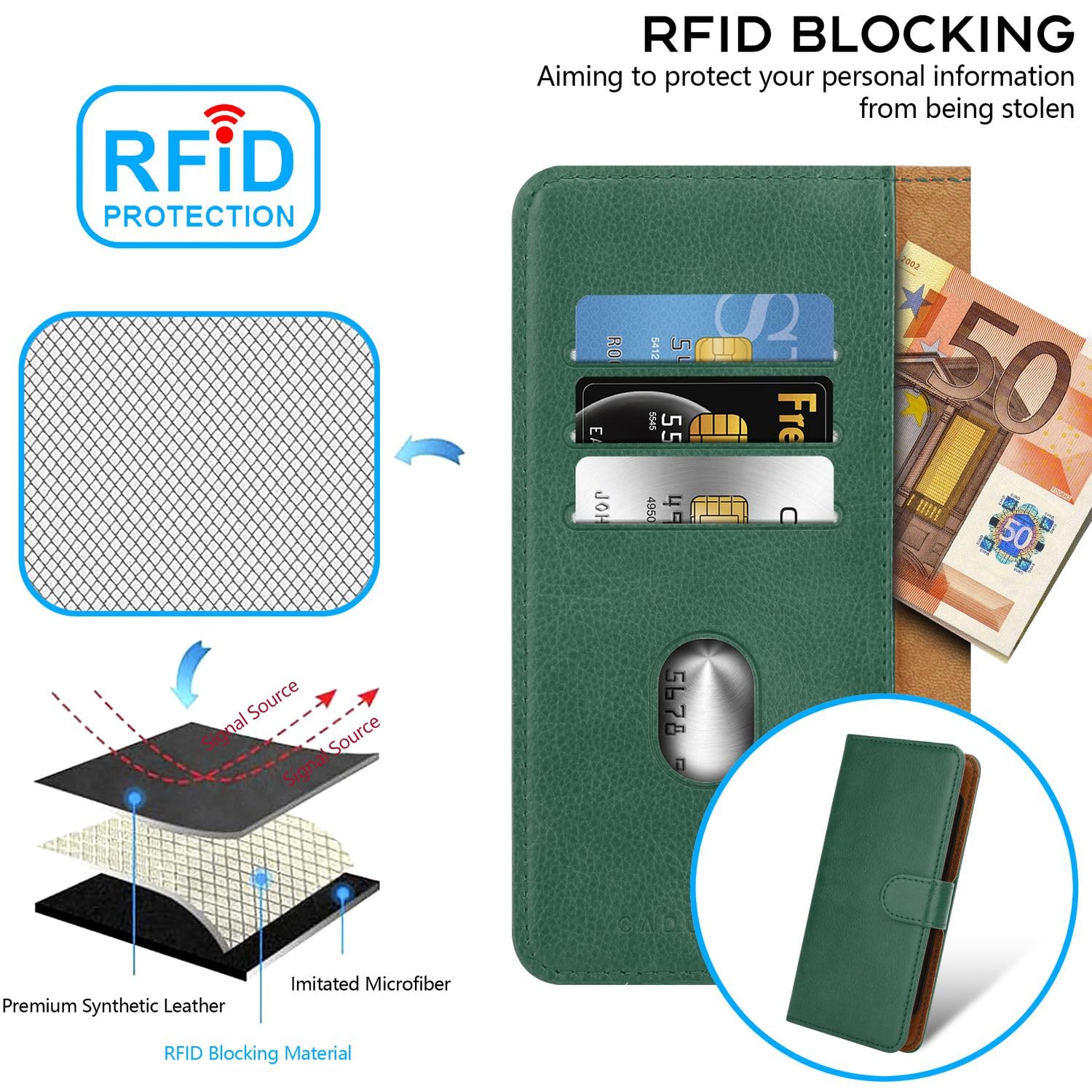 Custodia per MEIZU PRO 7 Portafoglio Cover Ecopelle Magnetica