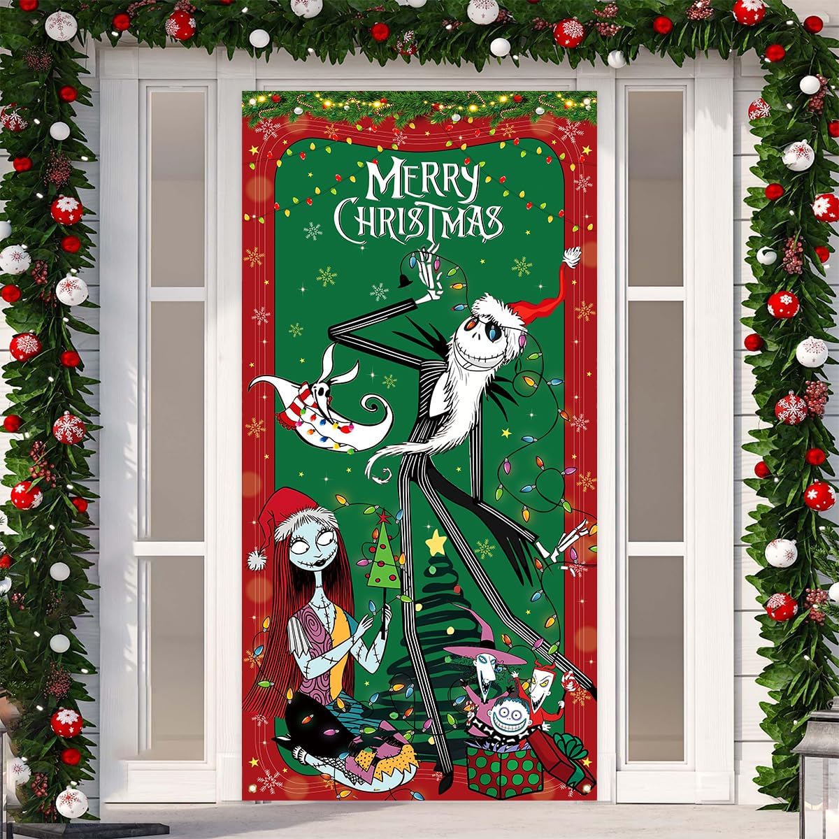 Big 40th Birthday Door Banner - 3x6 Foot Green & Gold Celebration Decor For Parties