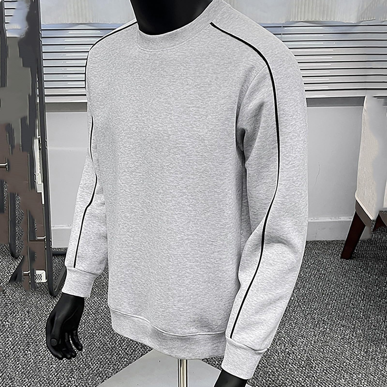 Sudadera Sin Mangas Hombre Holgado De Cuello con Retazos para Hombre, Estilo Americano, Primavera Y Otoño 2026 Sudaderas Originales Parka Ropa Deporte Kit Pesca Completo Pijama Parejas