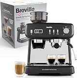 Breville Barista Max+ Macchina per caffè espresso, latte e cappuccino, Macinatura e dosaggio intelligenti, Timer di estrazione di precisione, Montalatte integrato, Pompa italiana da 15 bar - 1