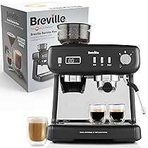 Breville VCF152X Barista Max+ Macchina per caffè Espresso, Stainless Steel, Negra