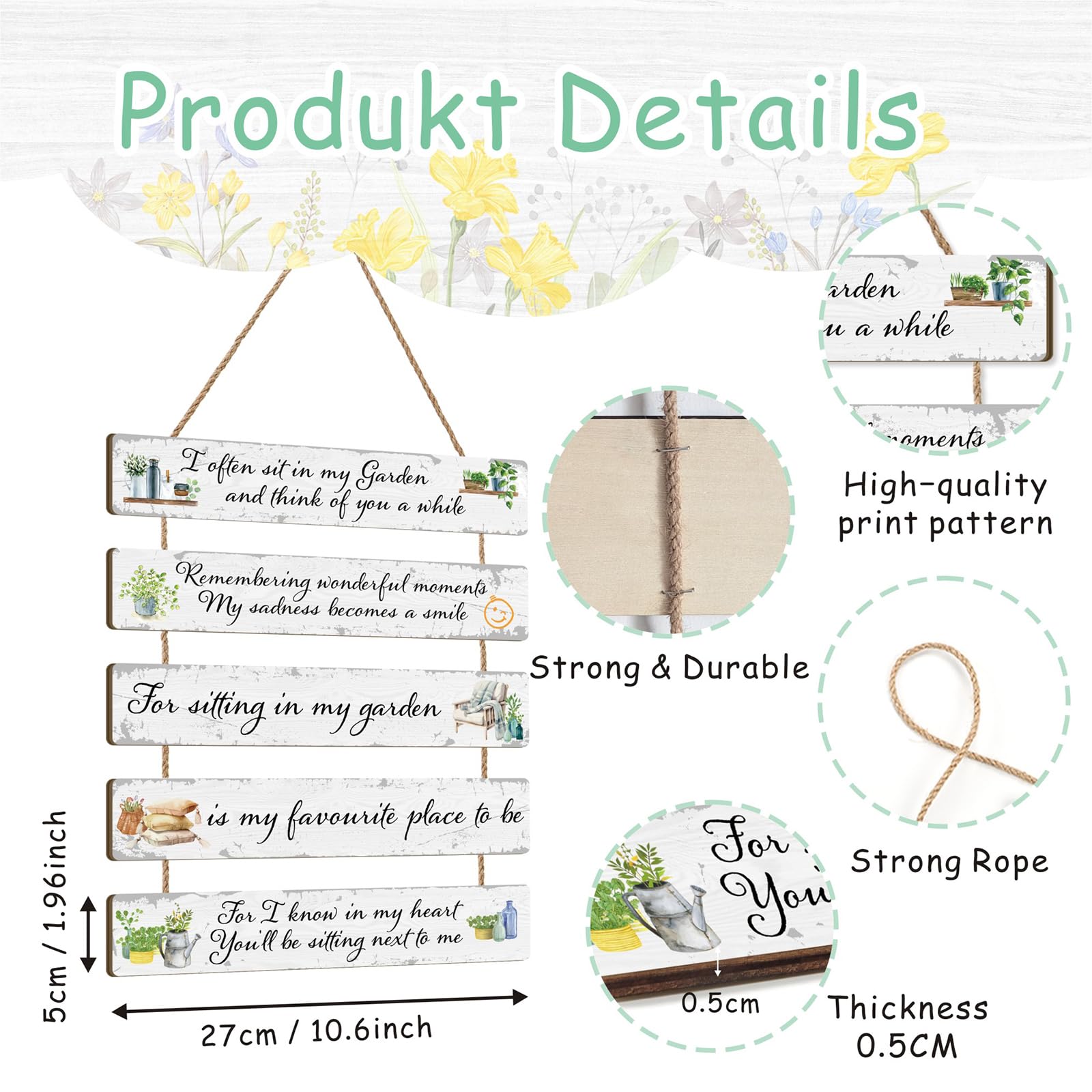 HPNIUB Funny Garden Sign for Outside,Gardening Gifts for Women Men,Nothing Better Than a Trimmed Bush Rustic Outdoor Yard Decor for Patio Lawn - Image 2