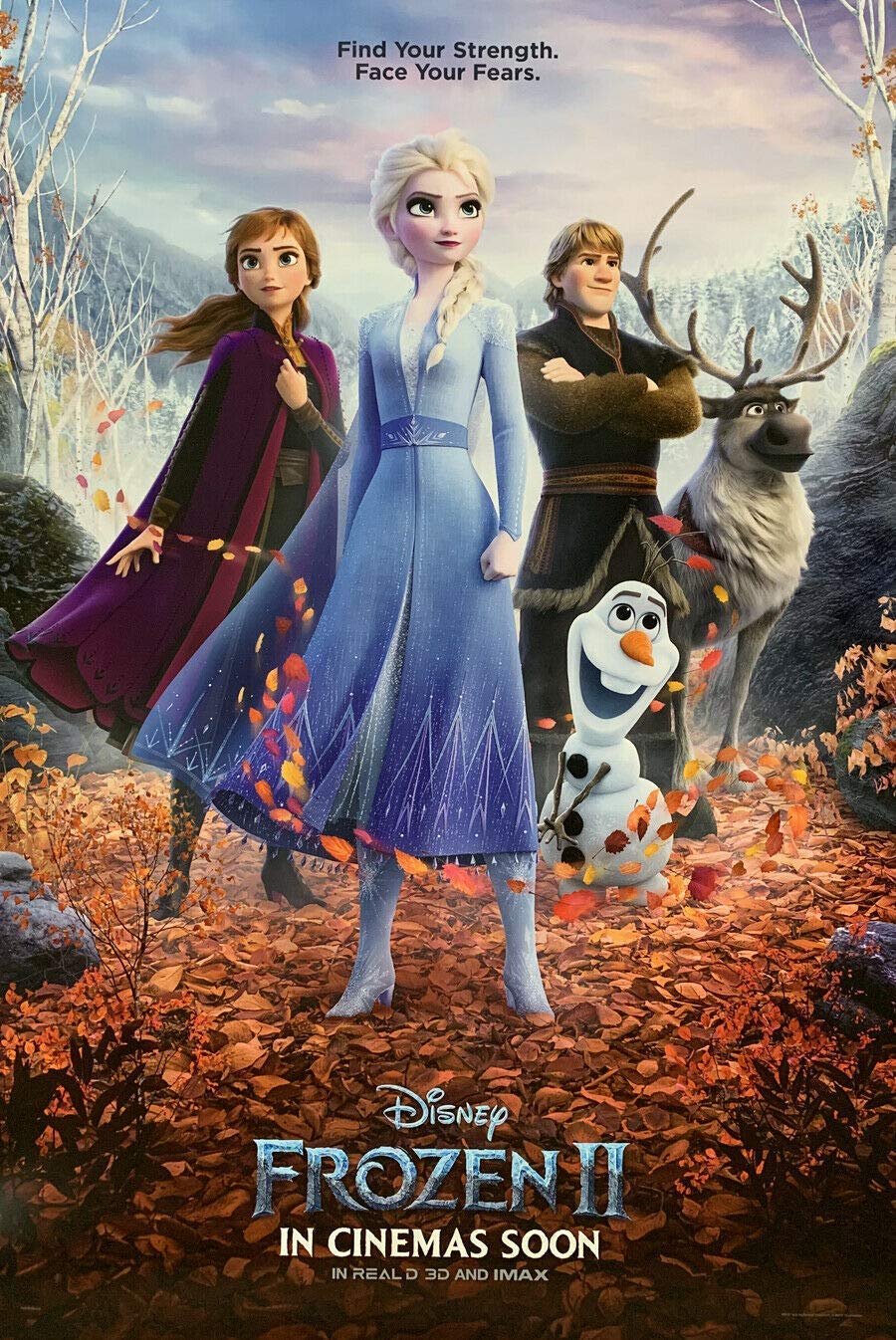 Amazon.co.jp: 映画ポスター アナと雪の女王 2 FROZEN Ⅱ ディズニー 3 