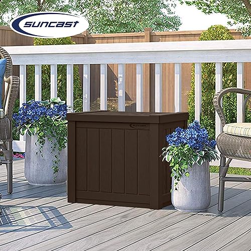 Miniatura 4 de Suncast Caja de almacenamiento de resina de 17 x 22 pulgadas, 22 galones, color marrón Java (paquete de 2)