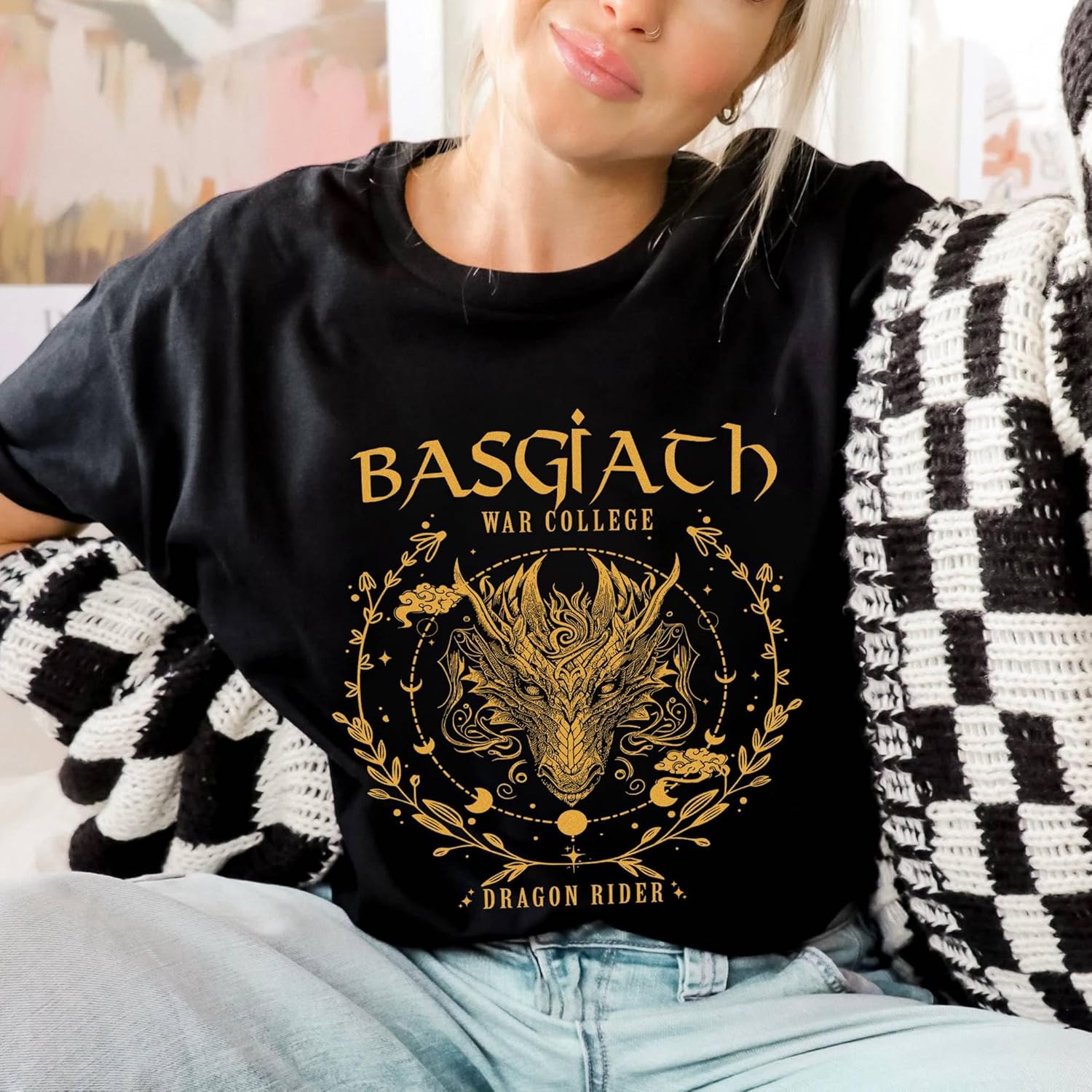 Night Court Shirts - Basgiath Shirts - City of Starlight Shirt - The Bat Shirt - Fantasy Book T-Shirt - Image 6