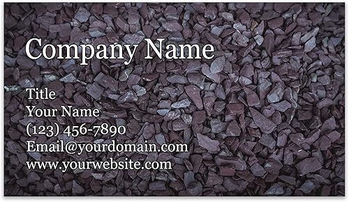 Vista 110 de Tarjetas de visita personalizadas, 3.5 x 2 pulgadas, paquete de 100 tarjetas gruesas y resistentes de 14 puntos, cuidado del césped, remoción