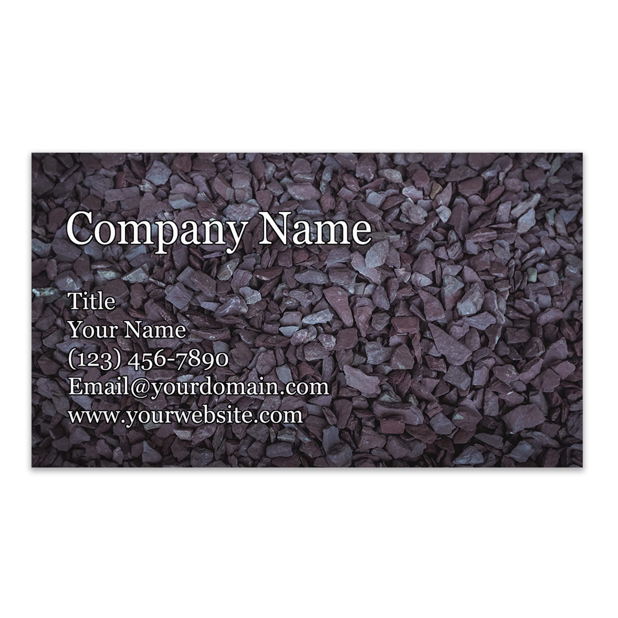 Personalized Business Cards - 3.5" x 2" - 100 Pack of Thick Sturdy 14PT Cards - Lawn Care, Snow Removal, Landscaping Designs - 100% Made in the U.S.A.