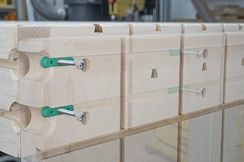 Miniatura 4 de Microjig Matchfit DV-HL0.0K6 - Hardware de pista de cola de milano de 6 piezas,