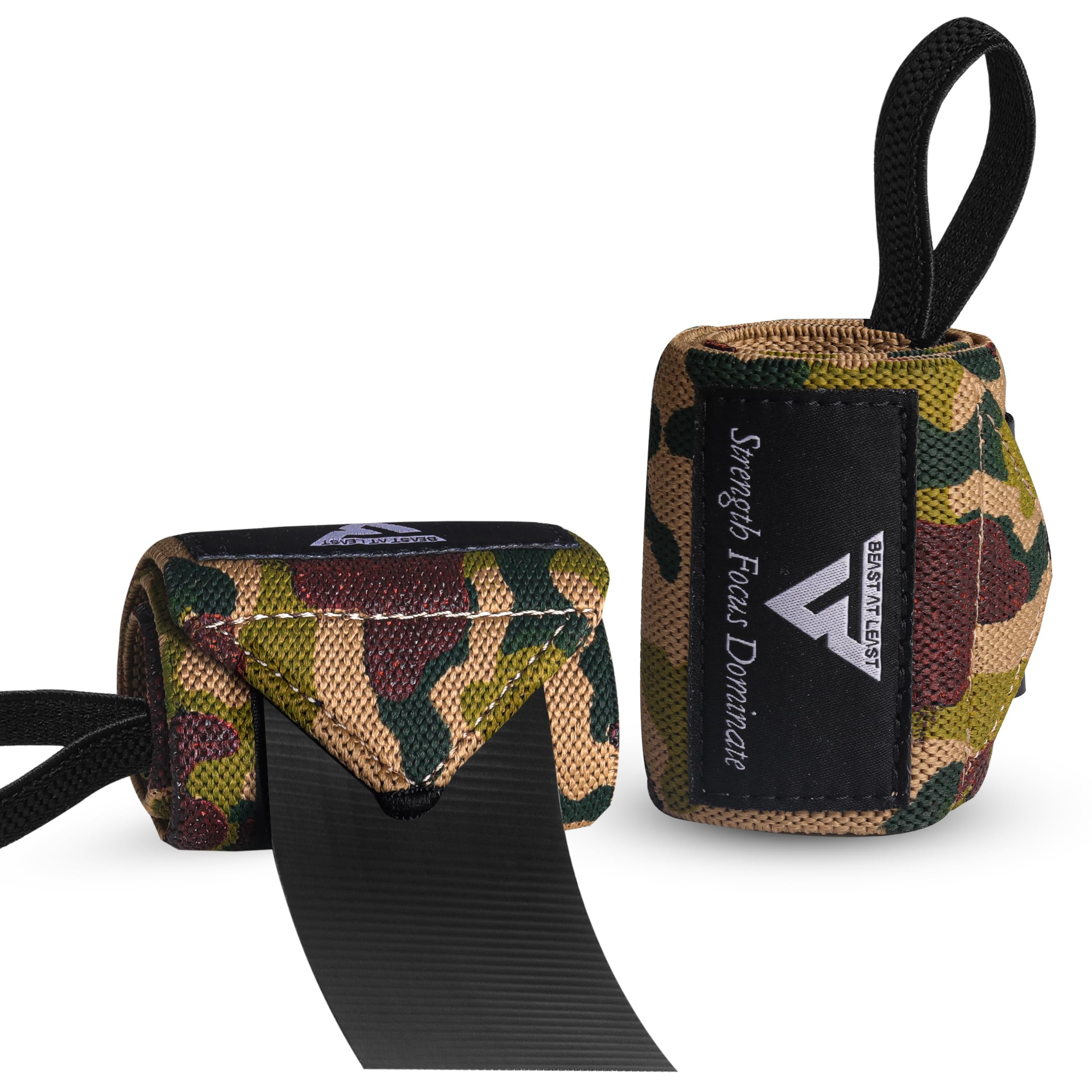 Gewichtheben Handgelenkbandagen – 45,7 cm Baumwolle Handgelenkstütze mit Daumenschlaufe – Gym Straps für Workout Powerlifting Gewichtheben Fitness Krafttraining steife