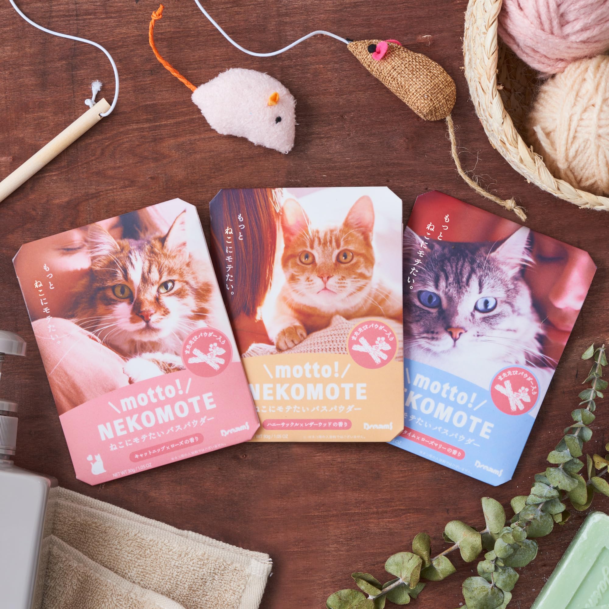 Amazon | 【12個入り】motto! NEKOMOTE Bath Powder ねこにモテたい 