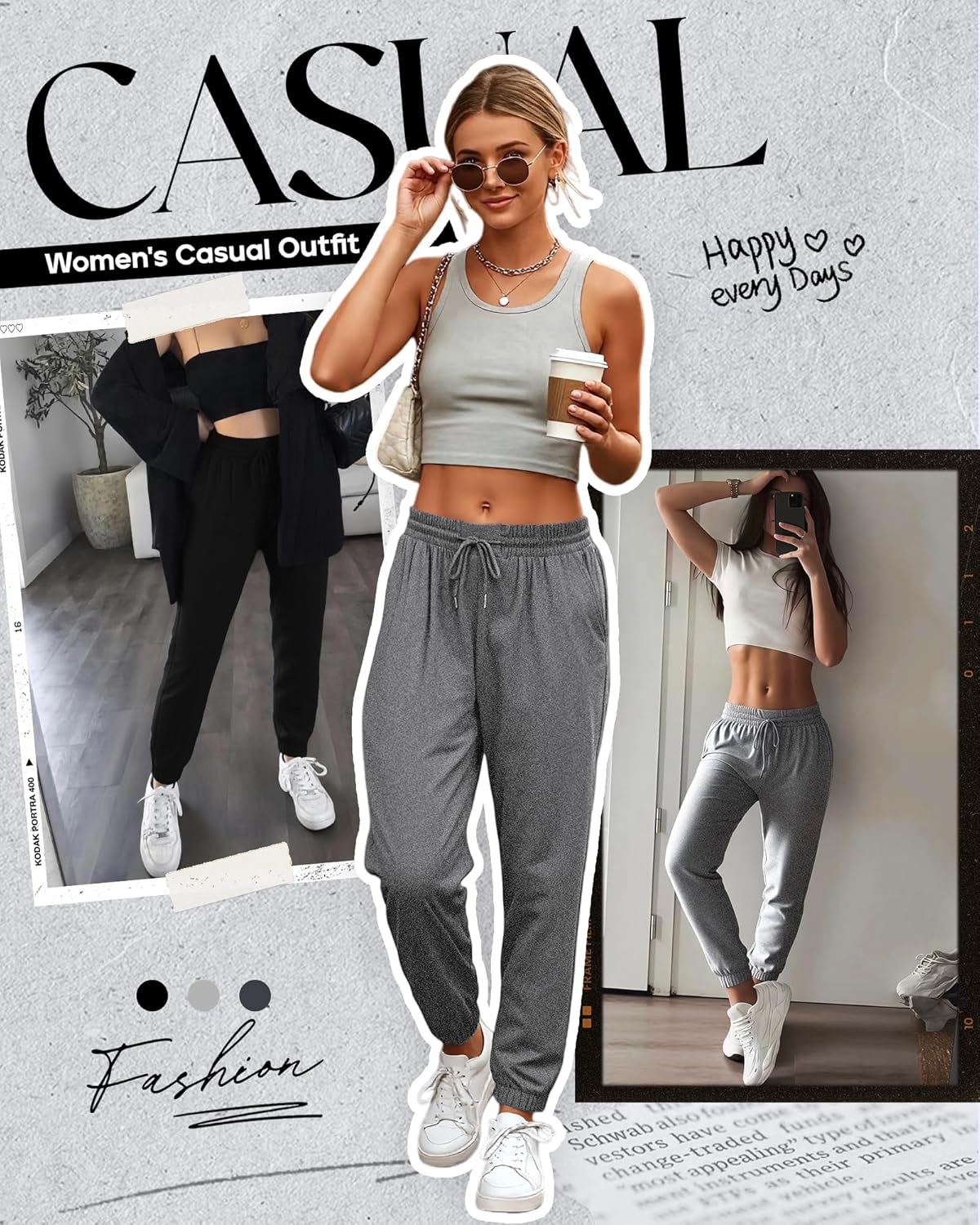 Women Joggers with Pockets, Ultra-Soft Comfortable Lightweight Drawstring Womens Sweatpants for Workout Gym and Jogging - Image 3