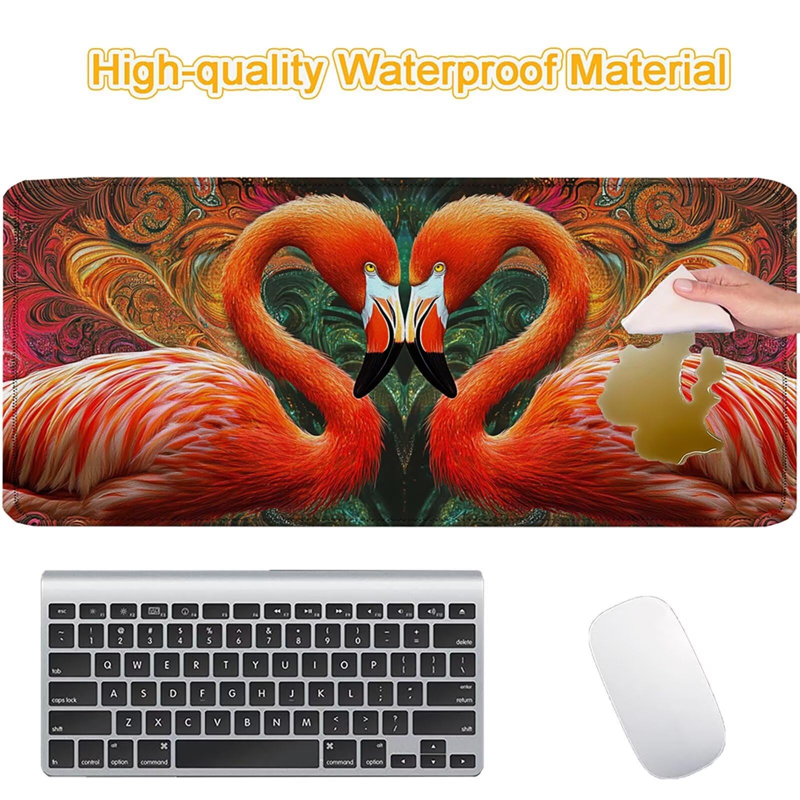 Tappetino Mouse 900x450mm | Superficie Liscia |Fenicotteri 0-z382