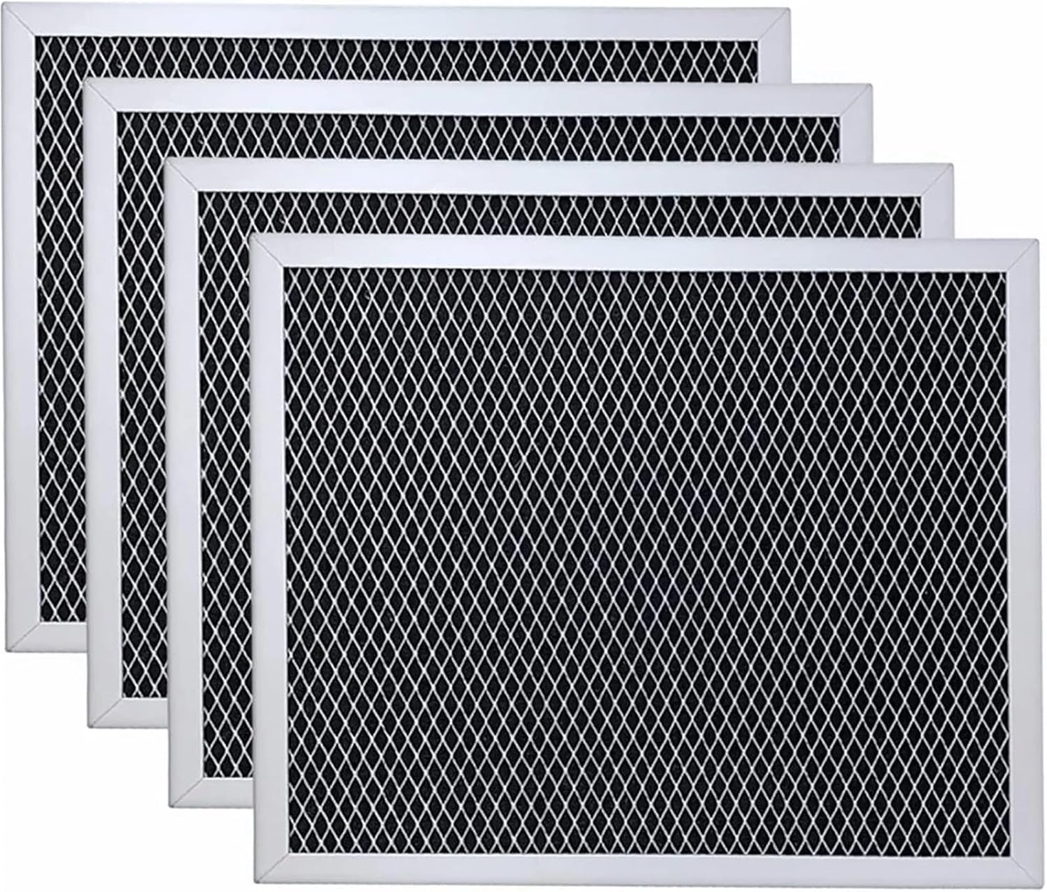 Kit de Remplacement for Hottes aspirantes, Filtre Composite Aluminium-Carbone, Lot de 4