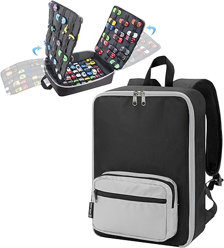 Miniatura 8 de KISLANE Estuche de transporte portátil adecuado para ruedas calientes o coches de cerillas, almacenamiento versátil de ruedas calientes para 108