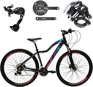 Bicicleta Aro 29 Ksw Mwza Feminina Alumínio Câmbio Traseiro Shimano Alívio e Altus 27v Freio Hidráulico Garfo Com Trava
