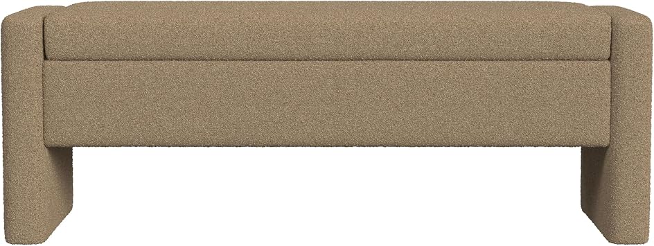 Spatial Order 50" Copenhagen Storage Bench - Brown Boucle