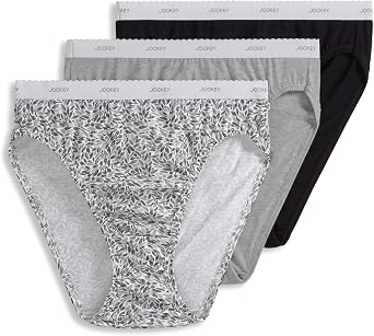 Jockey Women's Underwear 100% Cotton Classic French Cut - 3 Pack