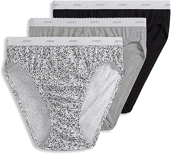 Jockey Women's 100% Cotton French Cut Underwear - 3 Pack