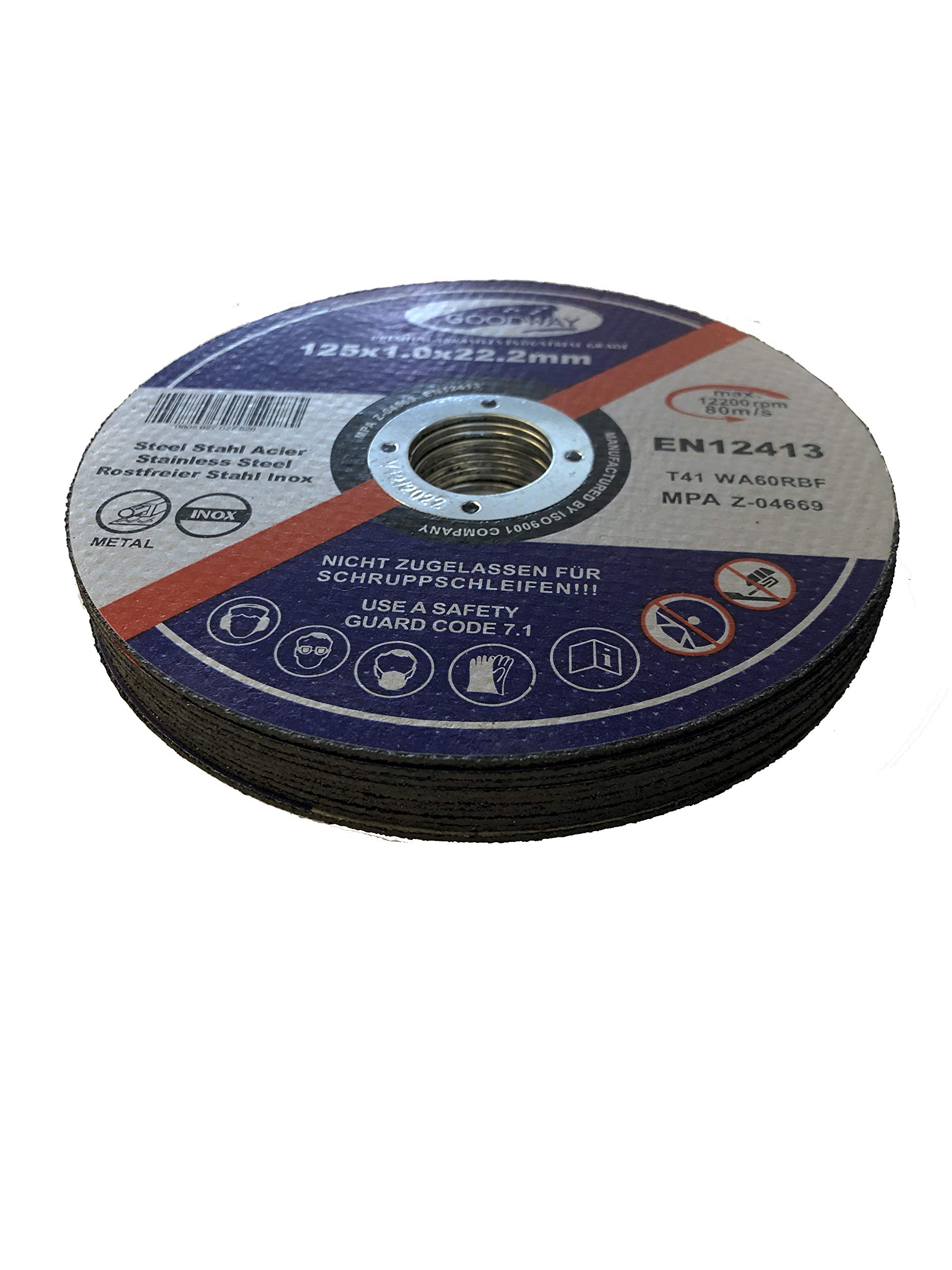 10 Dischi Da Taglio Professionali Ø125x1mm Per Smerigliatrice - Acciaio Inox Per Metalli - Foto 6