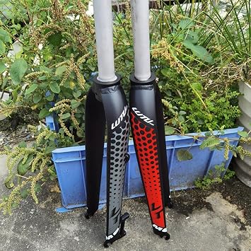 Mountain Bike Fork Rigid Fork 26 27.5 29 Inch Front MTB for Mountain Bike 9Mm QR Disc Brake Bicycle B,26in