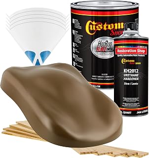 Custom Shop - Camo Brown - Hot Rod Flatz Flat Matte Satin Urethane Auto Paint - Complete Gallon Paint Kit - Professional Low Sheen Automotive, Car Truck Coating, 4:1 Mix Ratio