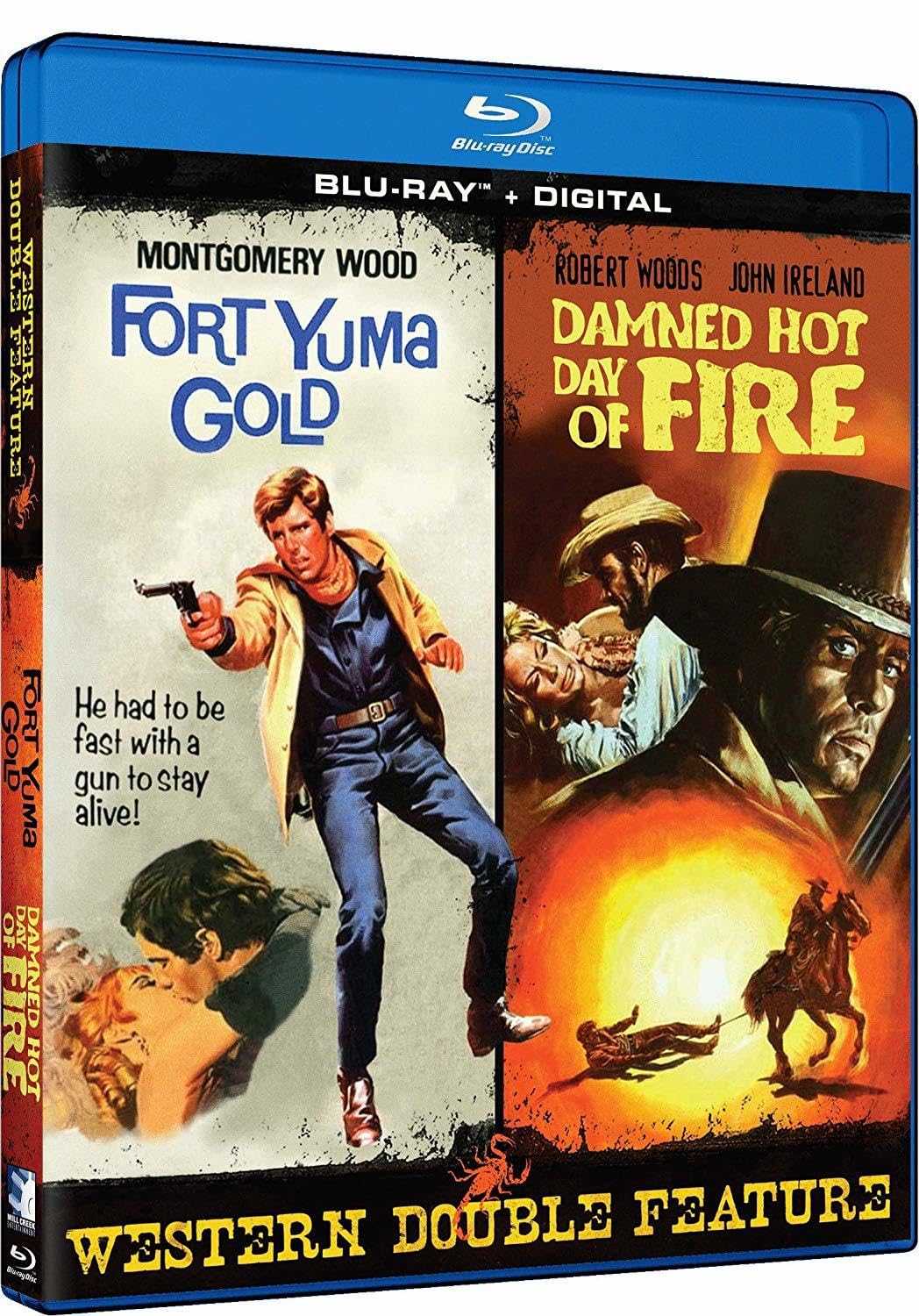 Blu-ray de Fort Yuma Gold y Damned Hot Day of Fire en edición importada USA