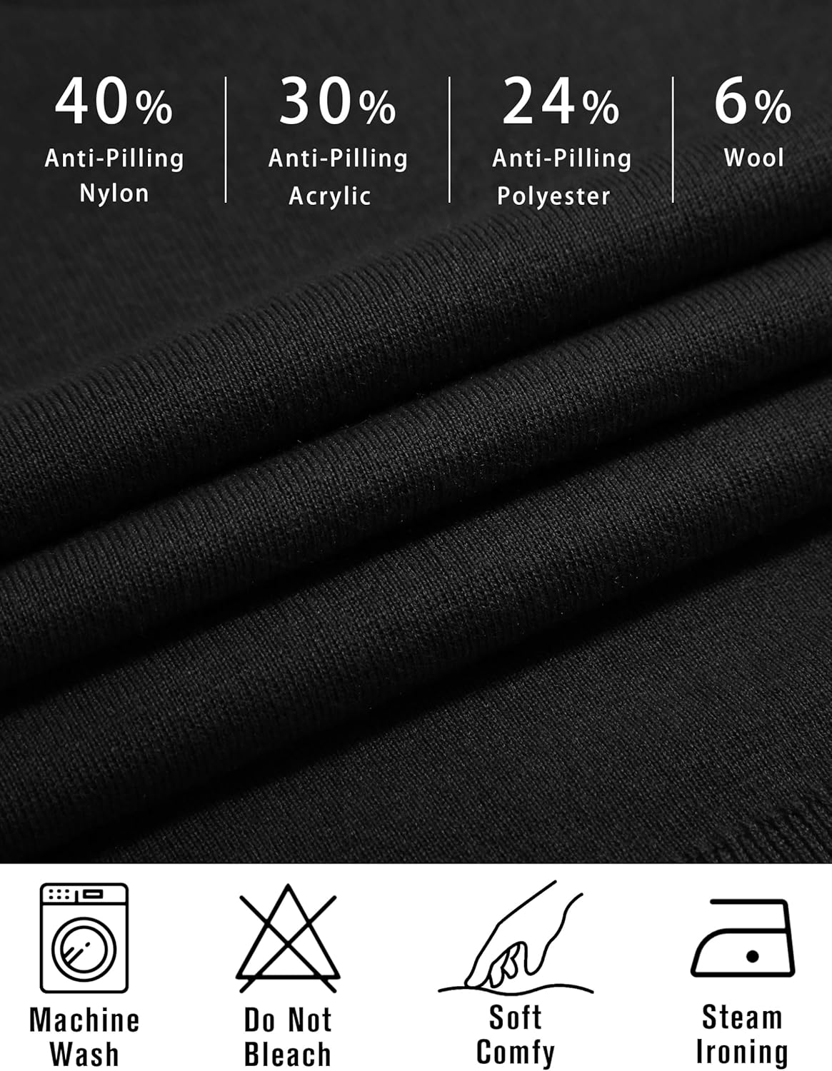 LaGracia Short Sleeve Sweater for Women Wool Blend Crewneck Business Casual Pullover Lightweight Sweaters - Image 6