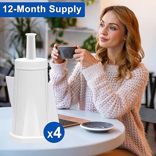 Miniatura 6 de TOMOON Filtro de agua de 4 piezas para máquina Breville Espresso -Breville Barista Touch, Oracle Touch, Barista Pro, Claro Swiss Bes880, Bes878,