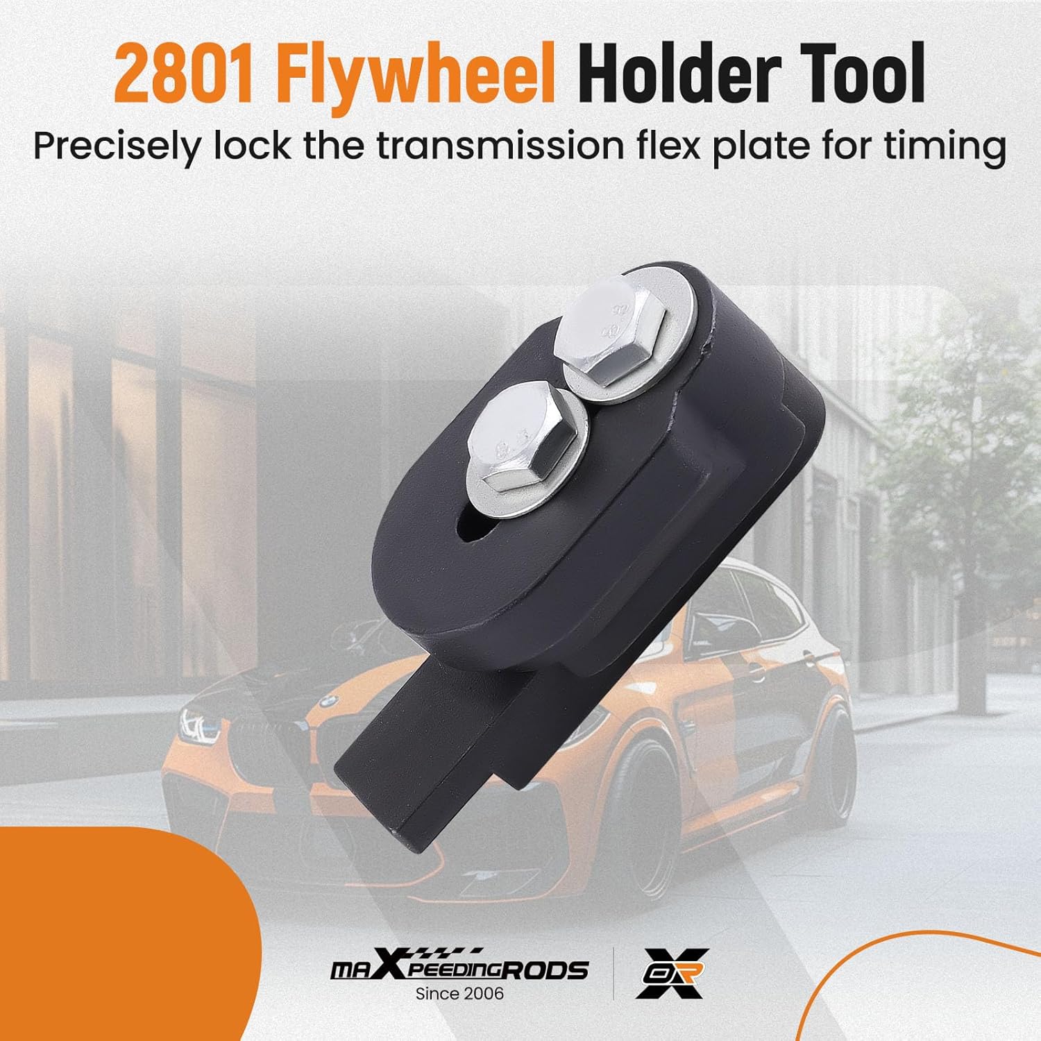 maXpeedingrods 2801 Flywheel Holder Flex Plate Lock Tool for Replacing Timing Chain & 7676 Oil Seal Repair Kit with Balance Shaft& Oil Pump Alignment Tool Set for BMW 1 2 3 4 Series N20 N26 Engines