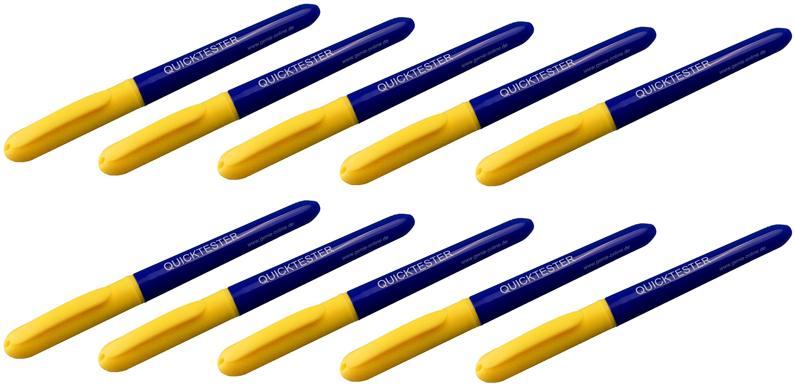 Genie Quicktester Stylo détecteur de faux billets Lot de 10
