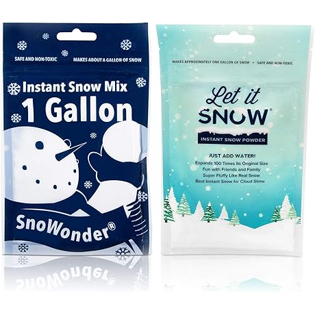 Keep the Festive Spirit Alive!  SnoWonder Instant Snow Powder for Slime and Holiday Decorations