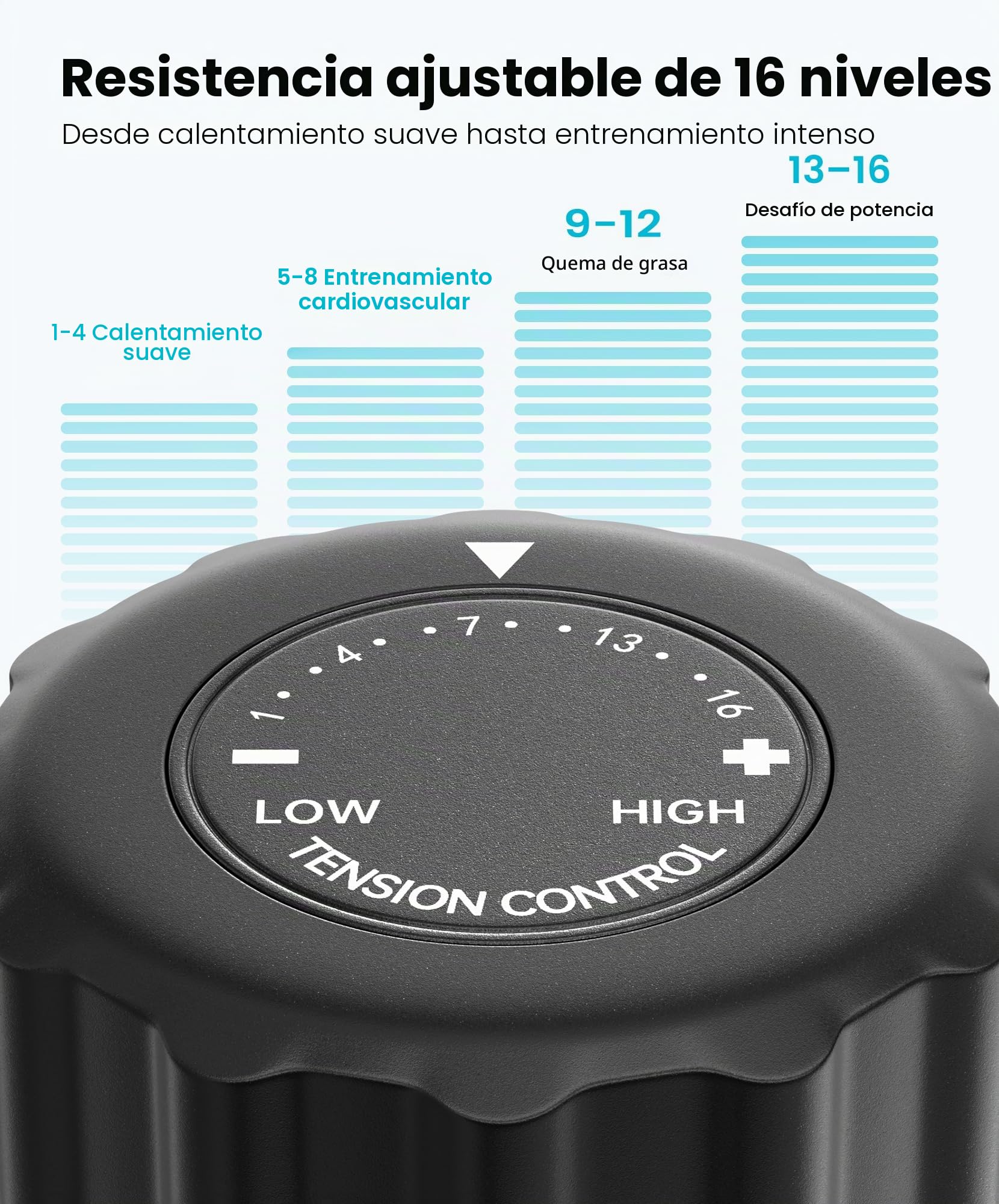 Dripex Bicicleta Elíptica para Casa, Silenciosa con Resistencia Magnética de 16 Niveles, Soporta 120 kg, Monitor LCD, Entrenamiento de Cardio y Cuerpo Completo