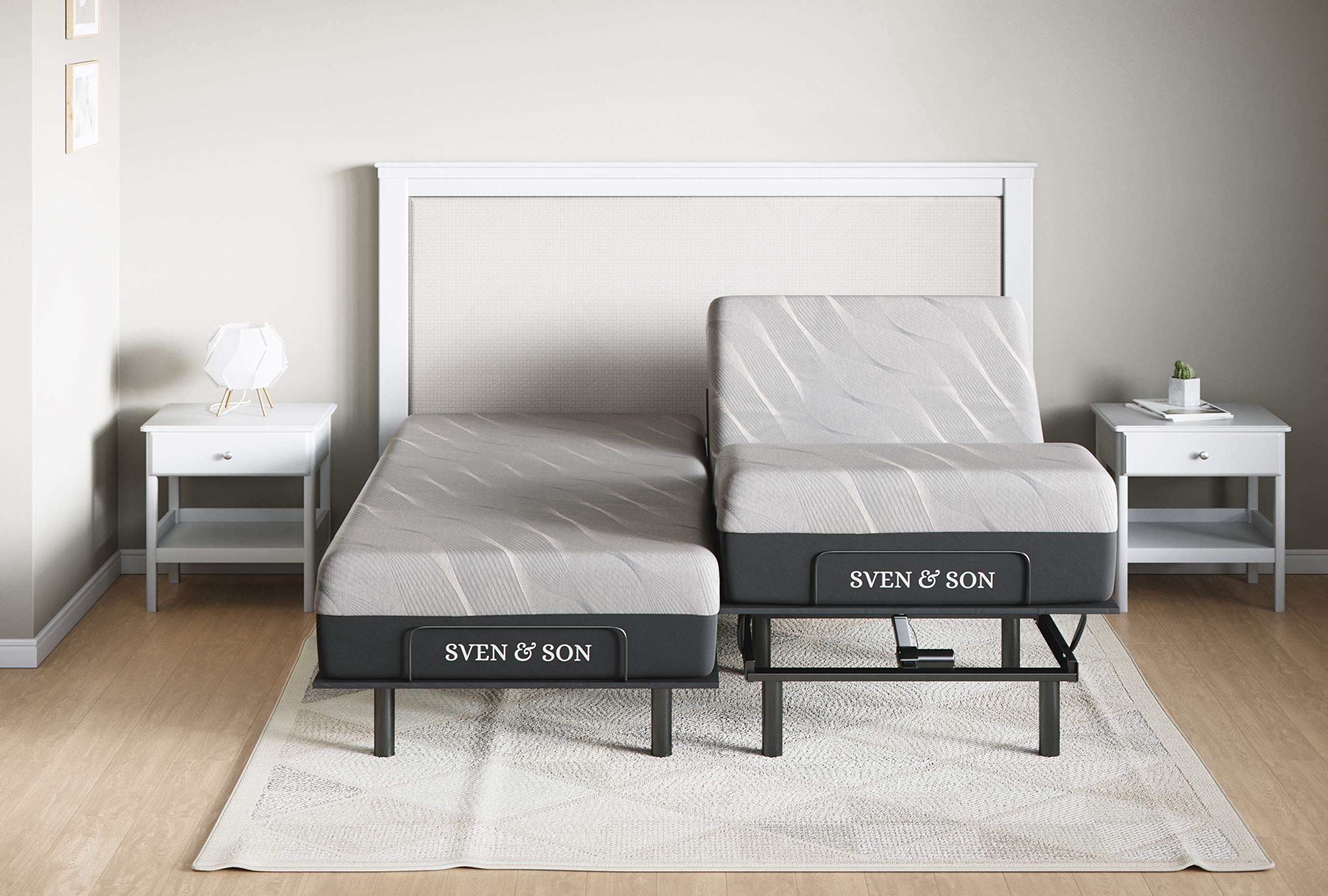 Buy Sven & Son Split King Essential Adjustable Bed Base Frame + 12