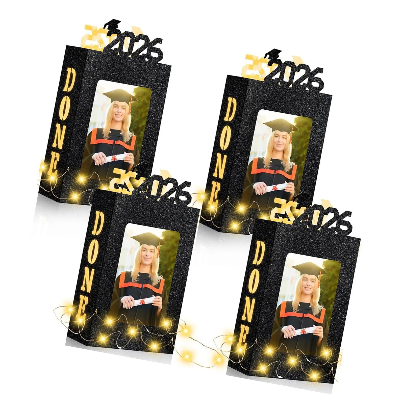 Limtula Desktop Picture Holder Stand PET Graduation Picture Photo Display Box for Commemorating Achievements and Special Event Landmark Celebration Display Box