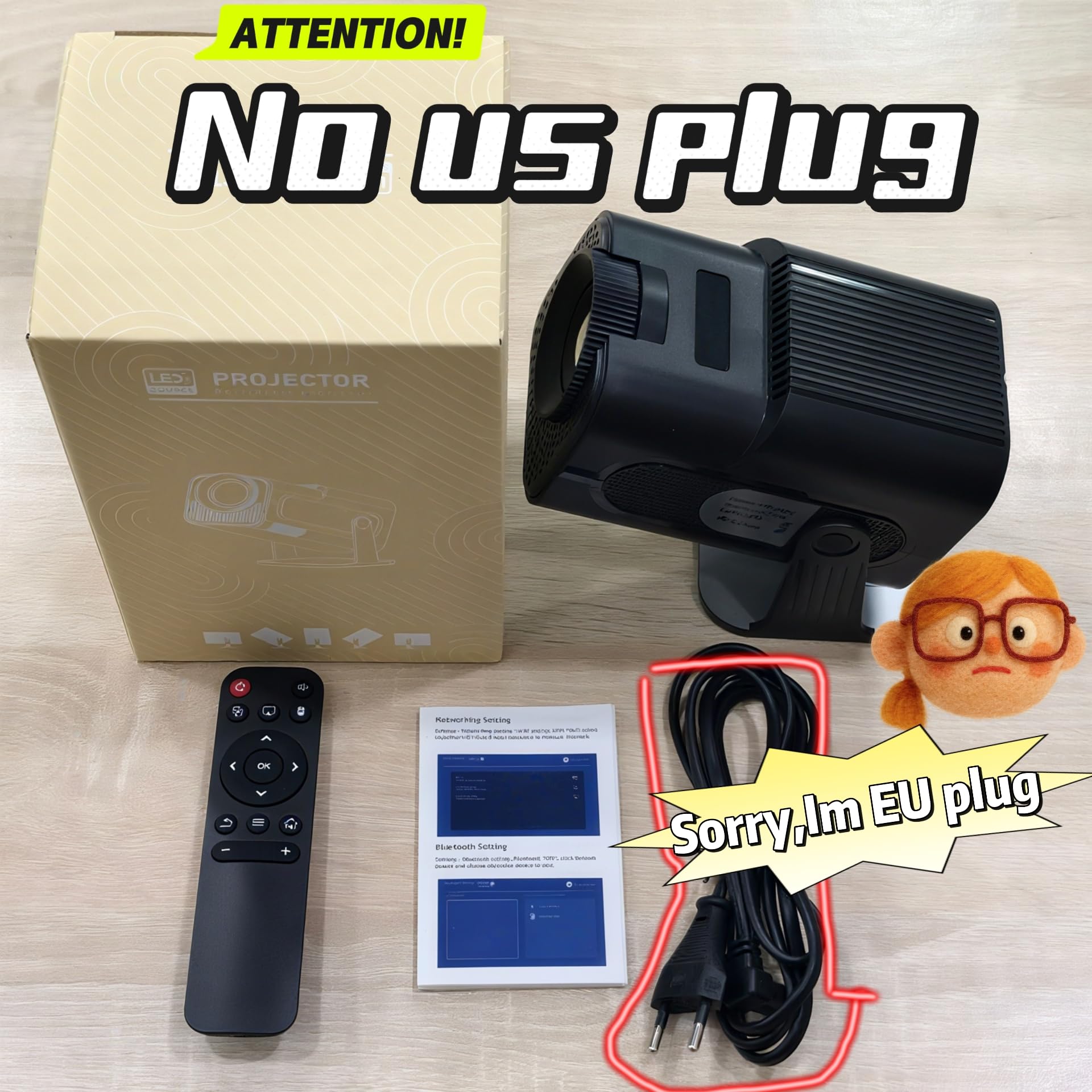 Mini Proiettore Starlight 1080P 4K Wi-Fi 6 Bluetooth 5.2 - Dettaglio