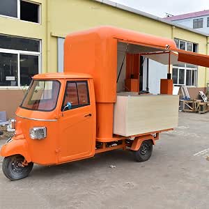 Electric APE Food Truck with Lift-Up Box and Accessories