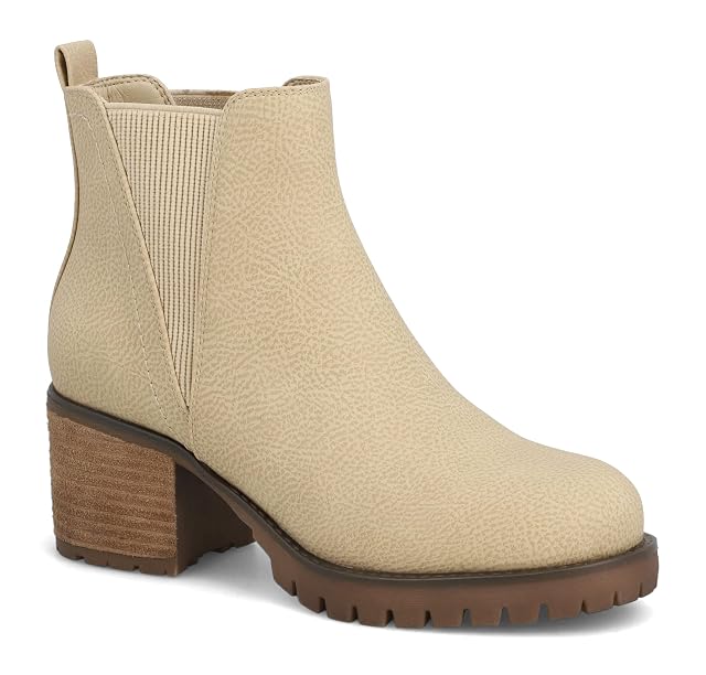 MIA Jody Womens Vegan Leather Booties Chelsea Boots
