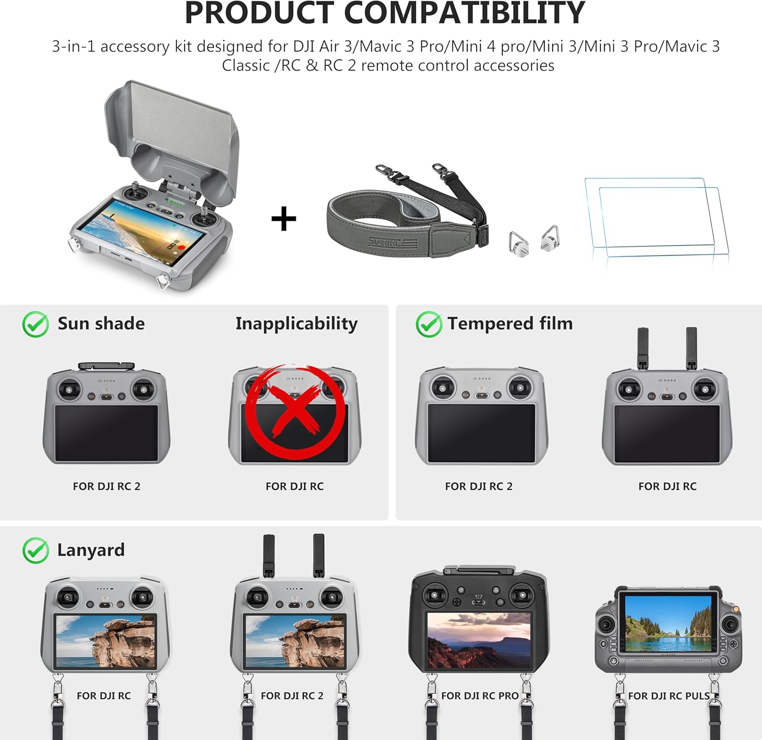 Kit Protezione 3-in-1 Per DJI Avata 2 - Guardie Eliche, Carrello E Coda - Foto 2
