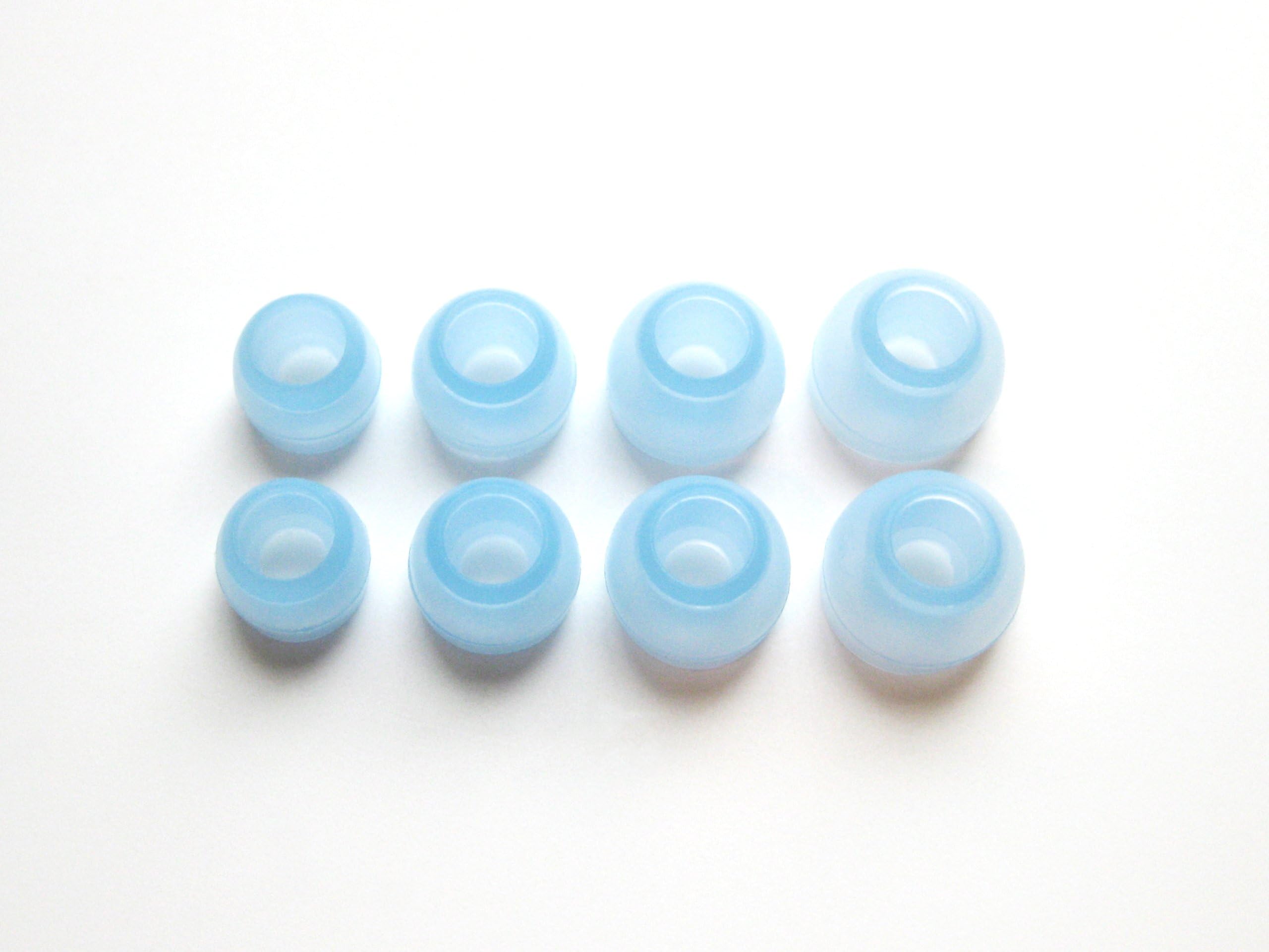 8pcs Eartips Compatible with Tune 230NC, Free X, Live Free NC+, Live Pro and Reflect Flow, Flow Pro, Mini NC True Wireless Earphones - 4 Pairs XS/S/M/L Blue Replacement Set Earbuds