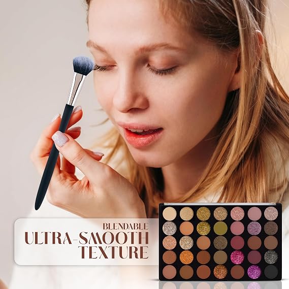 Profusion Cosmetics Starlet 35 Shade Master Eyeshadow Palette (golden neutrals to deep berries and glamorous glitter hues)