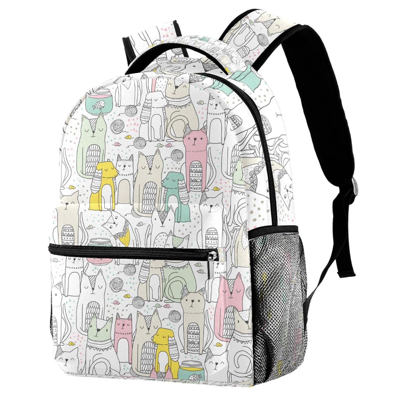 Mochila para portátil cómoda que alivia la espalda con estilo divertido 7