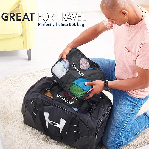 Miniatura 4 de Juego de 5 organizadores de equipaje de viaje para bolsa y maleta